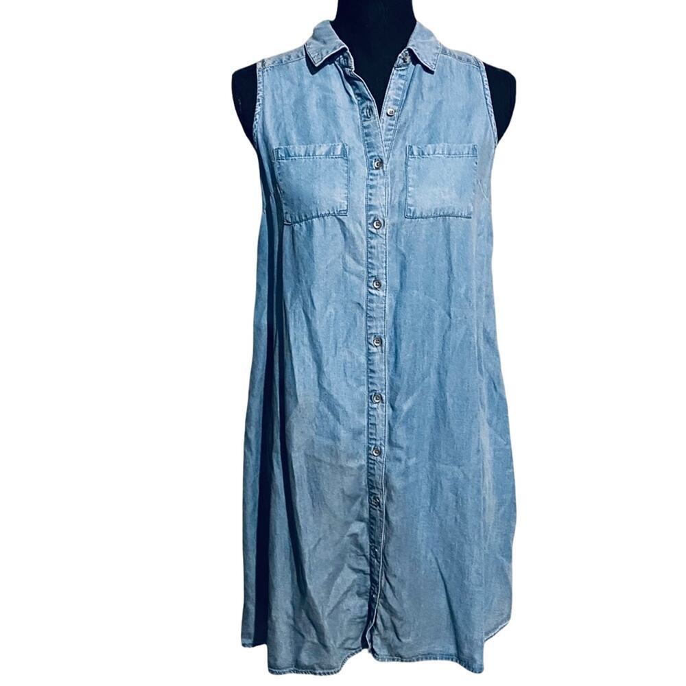 Mossimo Supply Co Chambray Denim Lightweight Dress Women's S Small